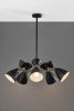 Cinco Diabolo Adjustable Black Metal Pendant