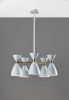 Cinco Diabolo Adjustable White Metal Pendant