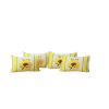 Set of Four 12" X 20" White And Yellow Pumpkin and Sunflowers Floral Fabric Lumbar Throw Pillow Covers
