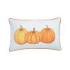 Set Of Four 20" Orange Pumpkin Trio Lumbar Throw Pillow Covers