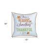 Set of Two 18" X 18" Purple and White Polyester Pillow Cover