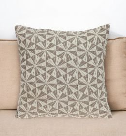 Pale Brown Pinwheels Throw Pillow