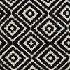 16" Ebony And Ivory Diamonds Throw Pillow