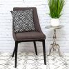 16" Ebony And Ivory Diamonds Throw Pillow