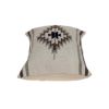 12" X 20" Gray and Brown Cotton Throw Pillow