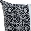 Black And White Modern Throw Pillow