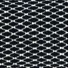 Jet Black And White Woven Lumbar Pillow