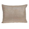 14" X 18" Silver Cotton Blend Throw Pillow