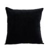 18" Black Velvet Throw Pillow