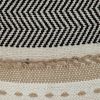 18" Black White And Tan Textured Pillow