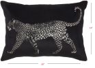 Black Leopard Lumbar Pillow