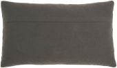 Brilliant Dark Grey Lumbar Pillow