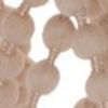 20" Pale Pink Shaggy Beads Square Throw Pillow