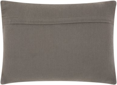 Dark Gray Knotted Detail Lumbar Pillow