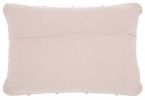 Tea Pink Chevron Detail Lumbar Pillow
