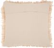Loose Luscious Shag Beige Throw Pillow