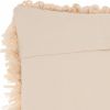 Loose Luscious Shag Beige Throw Pillow