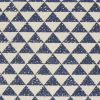 Indigo And Ivory Triangle Design Throw Pillow