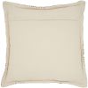 20" Indigo And Ivory Waves Throw Pillow