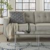 22" Slate Gray Abstract Throw Pillow