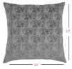 22" Slate Gray Abstract Throw Pillow