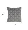 22" Slate Gray Abstract Throw Pillow
