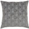 22" Slate Gray Abstract Throw Pillow