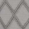 Light Gray Textured Lattice Throw Pillow