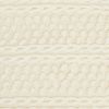 Ivory Textured Dots And Stripes Throw Pillow