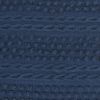 Navy Blue Textured Dots And Stripes Throw Pillow