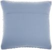Soft Blue Textured Dots And Stripes Throw Pillow