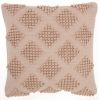 Blush Textured Diamonds Throw Pillow