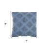 Soft Blue Textured Diamonds Throw Pillow