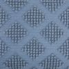 Soft Blue Textured Diamonds Throw Pillow