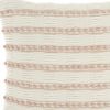 18" Blush Cotton Blend Throw Pillow