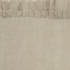 16" Beige Linen Throw Pillow