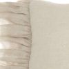 Wide Tasseled Marble Pink Lumbar Pillow