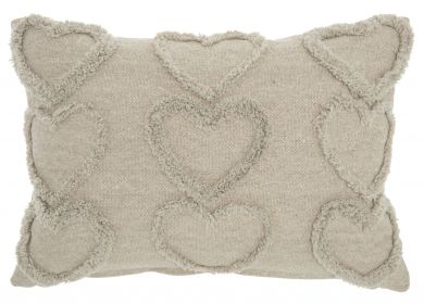 14" X 20" Gray Cotton