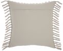 Tassel Detailed Gray Throw Pillow