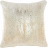 18" Cream Velvet Throw Pillow