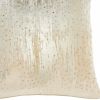 18" Cream Velvet Throw Pillow