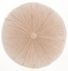 16" X 16" Light Pink Round Velvet