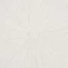 16" White Round Velvet Throw Pillow