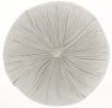 16" X 16" Light Gray Round Velvet