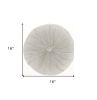 16" X 16" Light Gray Round Velvet