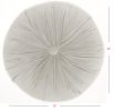 16" X 16" Light Gray Round Velvet