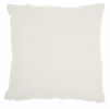 Boho Chic White Textured Lines Throw Pillow