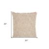 Blush And Ivory Abstract Pattern Throw Pillow