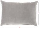 Solid Gray Casual Throw Pillow