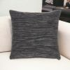 Charcoal Distressed Stripes Throw Pillow